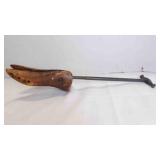 Vintage Mechanical Wood & Metal Shoe Stretcher