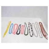 10 Vintage Beaded Necklaces Some w/Broken Clasps