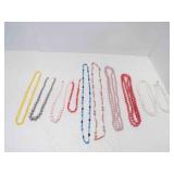 10 Vintage Beaded Necklaces Some w/Broken Clasps