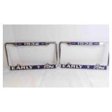 2 Metal 1932 Ford Early V8 License Plate Frames