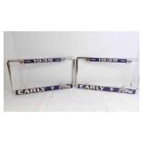 2 Metal 1935 Ford Early V8 License Plate Frames