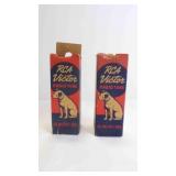 2 Vintage RCA Victor Radio Tube in Original Box