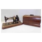 Antique Jones Family C.S. Sewing Machine w/Cover