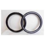 2 New Pair 1915-27 Model T Headlight Door Rims