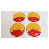 1929-31 Ford Model A Red & Amber Tail Light Lenses