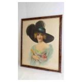 Vintage Fred S. Manning "American Beauty" Artwork