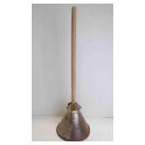 Vintage Rapid Washer Laundry Metal Plunger w/ Wood
