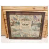 42" X 34" Vintage Clark