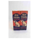 2 Vintage RCA Victor Radio Tube in Original Box
