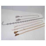 2 Silver Tone Belts - 1 Gold Tone Belt w/Tassels