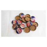 21 Vintage Cork-Lined Pepsi-Cola Bottle Caps
