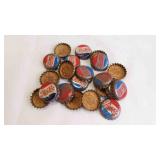 21 Vintage Cork-Lined Pepsi-Cola Bottle Caps