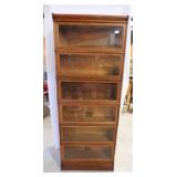 Antique 6-Tier Stacking Barrister Lawyers Bookcase