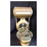 Antique Toledo Drum Mercantile Scale Circle Glass