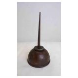 Vintage Thumb-Press Dome Oiler Can - Rust & Patina