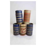 5 Original Cardboard Cylinder Storage Containers