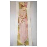 Antique Lithograph Print Titled "Spring Blossoms"