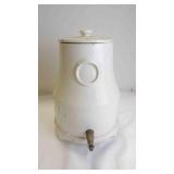 Antique White Ceramic Radium Ore Revigator w/Lid