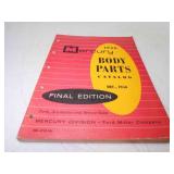 1956 Mercury Body Parts Catalog Final Edition