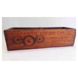 Antique Bulk Cream Cheese Wooden Box Crate
