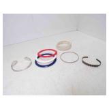 Coventry Spoon Bracelet - Red White & Blue Plastic