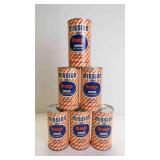 6 Vintage 1954 Mission Orange Drink Coin Banks
