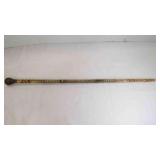 Antique Shark Vertebrae Scrimshaw Walking Stick
