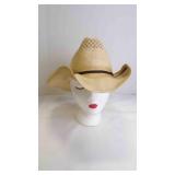Vintage "Resistol" Western Tan Straw Cowboy Hat