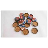 22 Vintage Cork-Lined Pepsi-Cola Bottle Caps