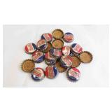 21 Vintage Cork-Lined Pepsi-Cola Bottle Caps