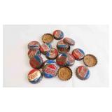 21 Vintage Cork-Lined Pepsi-Cola Bottle Caps