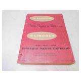 1956-58 Lincoln Continental Chassis Parts Catalog