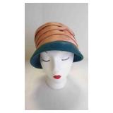 Vintage Toque-Style Silhouette Cocktail Hat 9"x7"