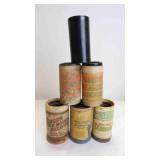 6 Original Cardboard Cylinder Storage Containers