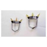 2 New 1955 Ford Trunk or Hood Bezel Emblems