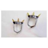 2 New 1955 Ford Trunk or Hood Bezel Emblems