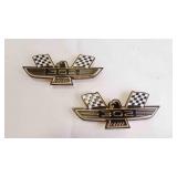 2 New 1960s Custom 302 Car Fender Emblem