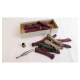 Vintage Braided Paracords, Thimble & Tweezer
