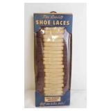 Vintage 24-Pack Box Fine Quality Brown Shoe Laces