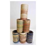 6 Original Cardboard Cylinder Storage Containers