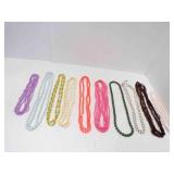 10 Vintage Beaded Super Long Rope Necklaces
