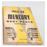 1953-54 Mercury Body Parts Catalog Final Edition