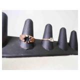 18KT HGE Heavy Gold Electroplate Clear Stone Ring