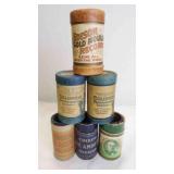 6 Original Cardboard Cylinder Storage Containers