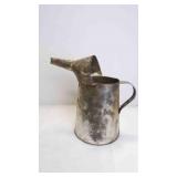 Vintage Galvanized Steel Auto Oil Measuring Can