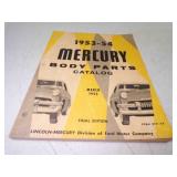 1953-54 Mercury Body Parts Catalog Final Edition