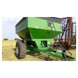 UNVERFERTH 5000 GRAIN CART, 500 BU, TARP