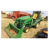 1025R JOHN DEERE UTILITY TRACTOR, SHOW 858 HR