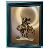 'End of Trail'  framed, 13' x 16'