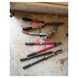 tree nippers, come-a-long stretcher, etc